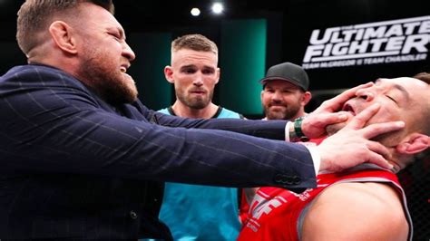 bellator tick|Conor McGregor SHOVES Michael Chandler during .